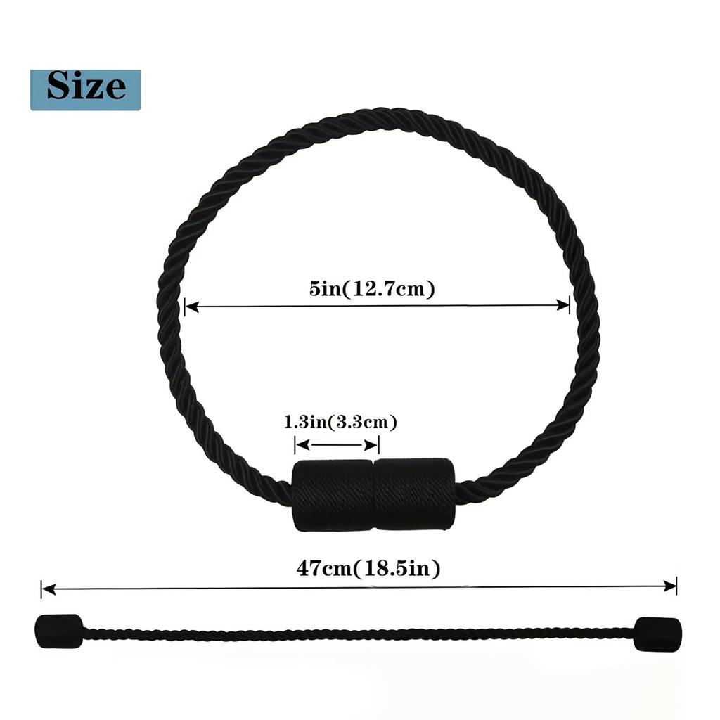 1 buc. Legături Magnetice Puternice pentru Perdele de Exterior, Elegante, Decorative, Moderne, cu Frânghie, pentru Draperii, Prindere Perdea Fereastră