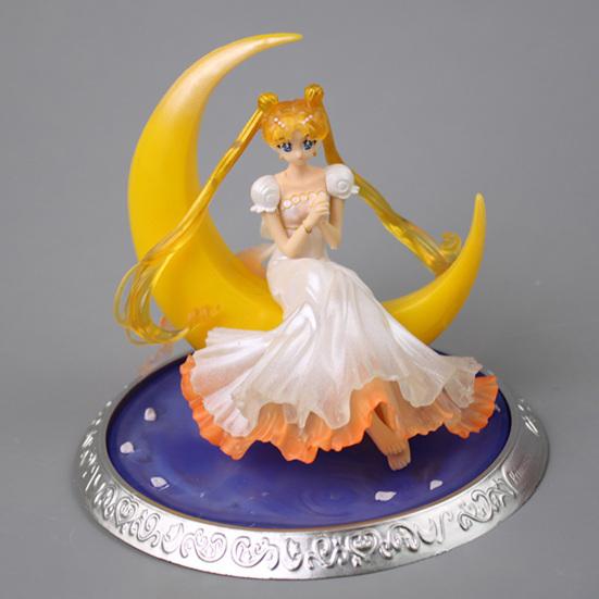 Sailor Moon Anime-Figuren, lebendiger Ausdruck, unverformbares Anime-Zubehör, Kuchenpuppen-Dekoration, Anime Sailor Moon für Anime-Liebhaber
