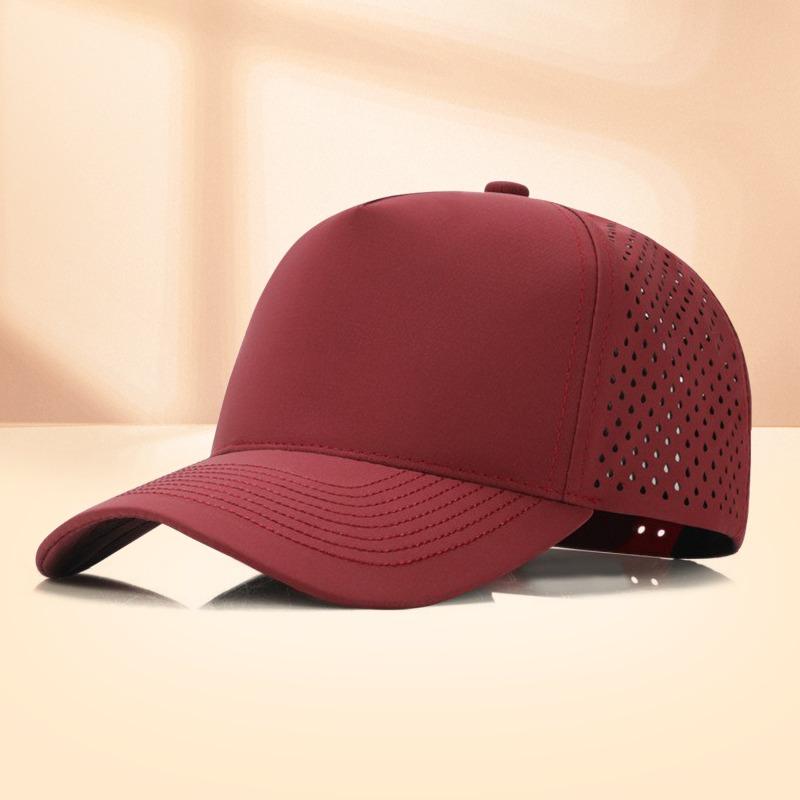 Summer outdoor sunshade quick-drying cap, moving printing embroidery, waterproof laser punching baseball cap