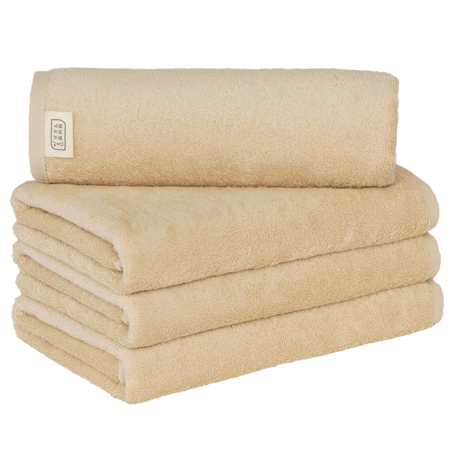 

Towel Laboratory Dry Bath Noble Set of Collaboratively Designed with and JapanTechnology [Speed 3D] #009 Towels, Beige, 4, Quick-Drying,