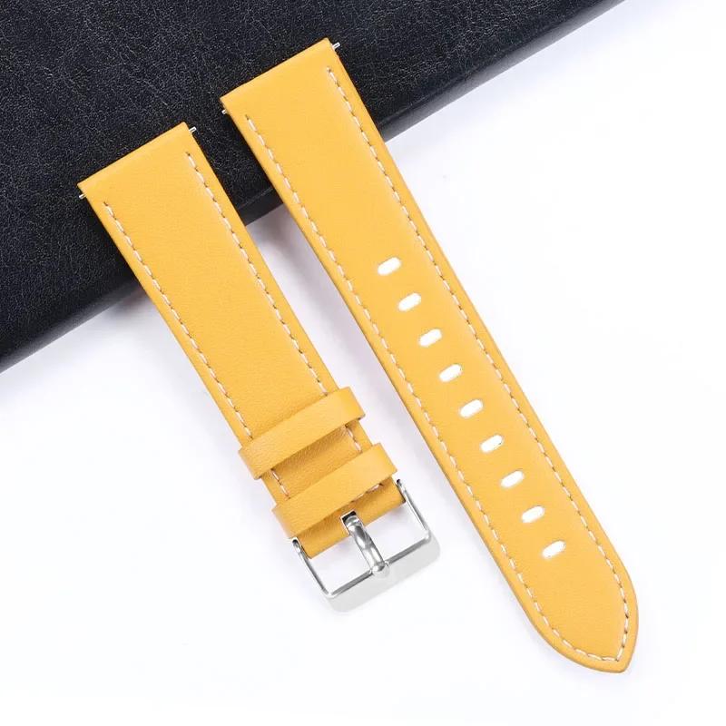 Genuine Leather Watch Strap for Seiko Quick Release Watch Strap for Rolex 20mm 22mm High Quality Wristband Men Women's Bracelet