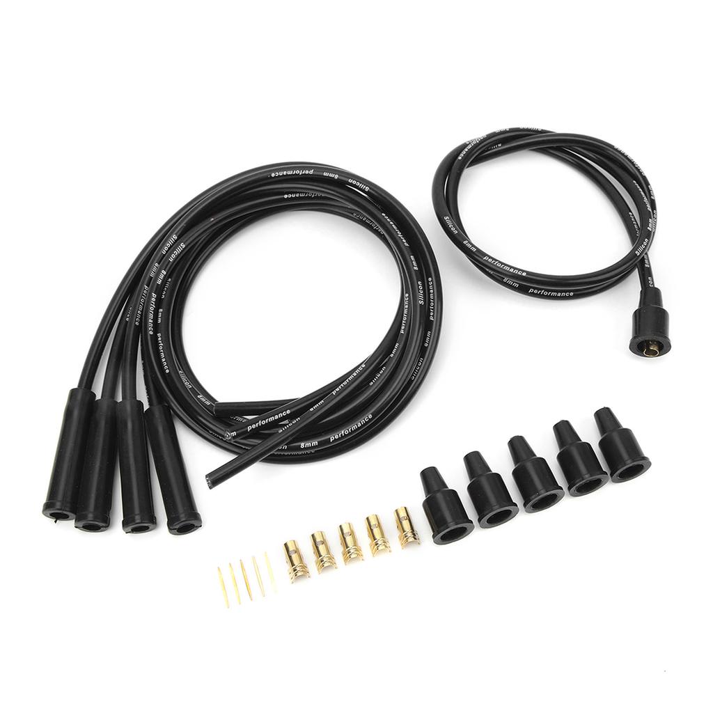 8mm Wire 1m Length High Efficiency Stable Ignition Wire Set for 4 Cylinder Cars