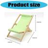 Miniature Dollhouses Display Beach Chair Accessory 1/12 Scale, Realistic Zakka Plastic Chair Dollhouses Props