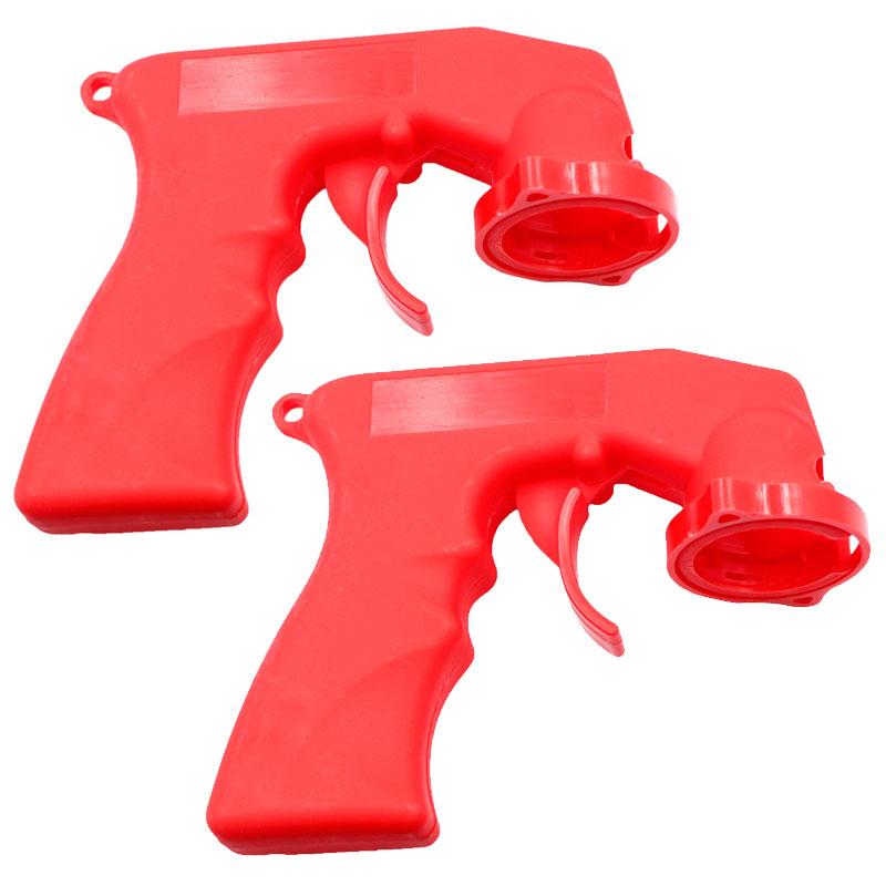 2/1Pcs Spray Adaptor Paint Care Aerosol Spray Gun Handle with Full Grip Trigger Locking Collar Car Maintenance Painting Tool Gun