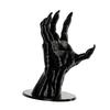3D Printed Black Devil Hand Jewelry Holder, Witch Hand Shaped Display Stand for Rings and Bracelets
