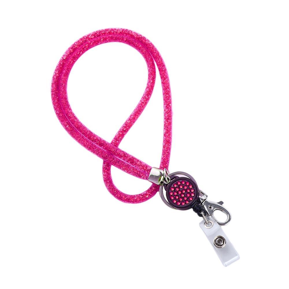Card ID Card Badge Holder Clip Nurse Doctor Key Chain Retractable Badge Necklace Strap ID Badge Holder Hanging Rope Lanyard