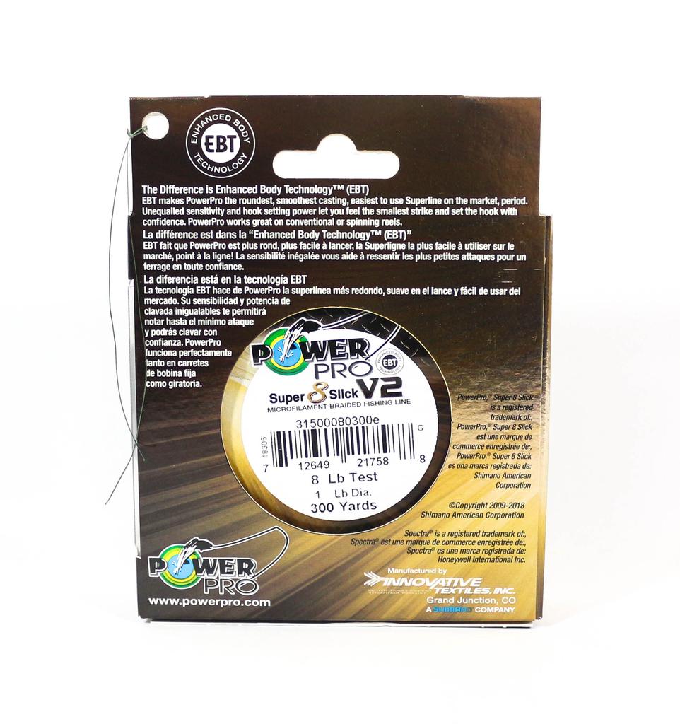 POWER PRO Super 8 Slick Version 2 Spectra Line 8lb by 300yds Aqua (7571)