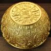 Brass Bowl,Engraved Golden Toad Treasure Basin,Copper Jar With Lid for Attracting Wealth Good Fortune, Home Desktop Decoration