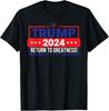 Trump 2024 Terugkeer naar Grootsheid President VS Verkiezing 2024 T-shirt Unisex T-shirt