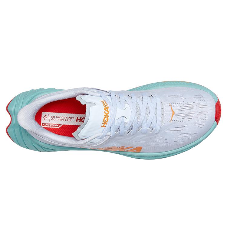 HOKA One One Carbon X 2 White Blazing Orange Dámská 1113527-WBOR