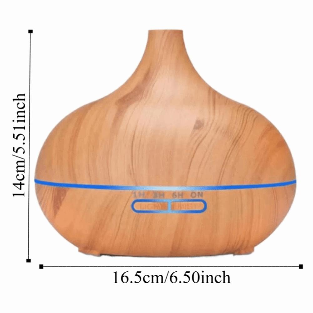Creative Wood Grain Air Humidifier Quiet Cool Mist Air Purifier Essential Oil Diffuser  Indoor