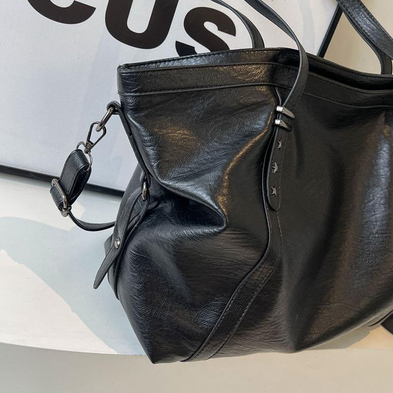 Borsa a tracolla e a spalla retrò da donna di grande capacità - Borsa tote versatile da pendolare