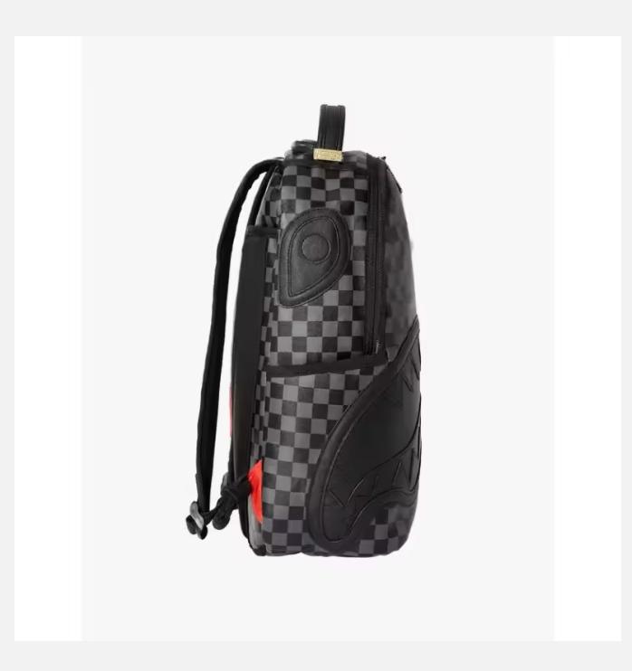 Black Shark Backpack Durable Waterproof Large Capacity Multi Compartment Spacious Travel Hiking School Backpack for Men Women