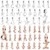 Fine 26 A-Z Lucky Letters Pendant Charm Beads Fit Original Bracelets Necklace Accessories Diy Women Jewelry Gifts