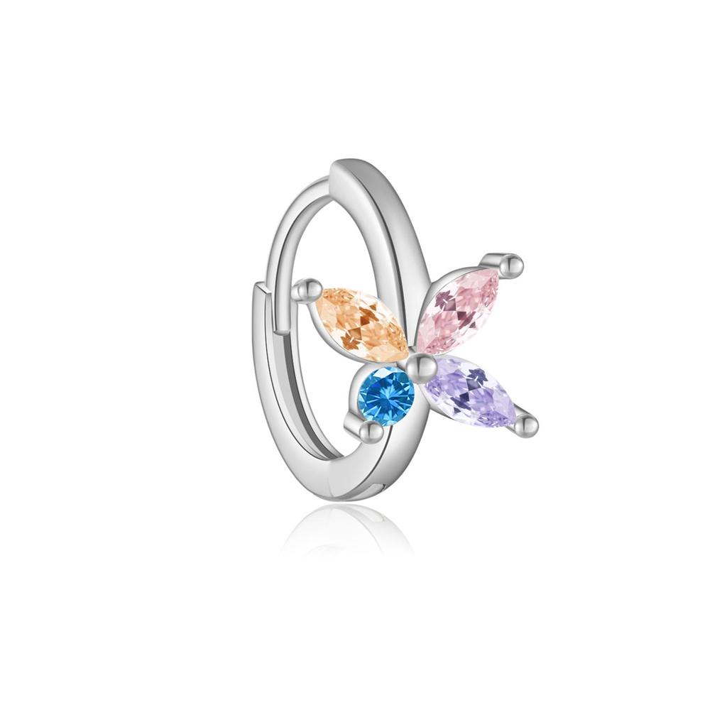 ANDYWEN 925 Sterling Silver Hoop Earrings Gold Plated Ladies Earrings Irregular Cubic Zirconia Engagement Fine Jewelry