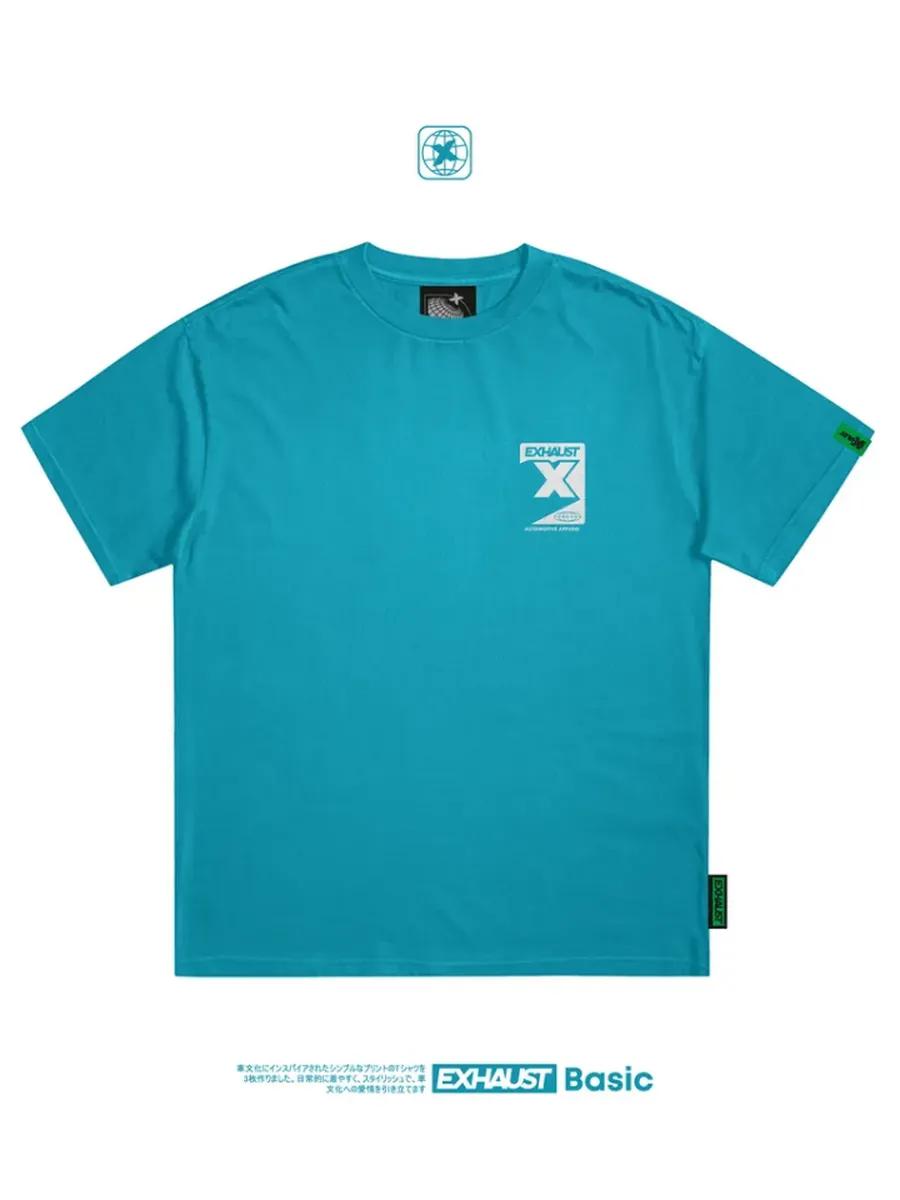 Oversized sports T-shirt with EXHST LOGO print S