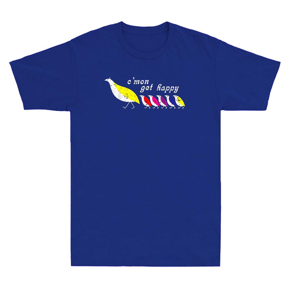 C#039;mon Get Happy Partridge Family Funny Birds Vintage Men#039;s Short Sleeve TShirt Unisex T-Shirt XXXXL