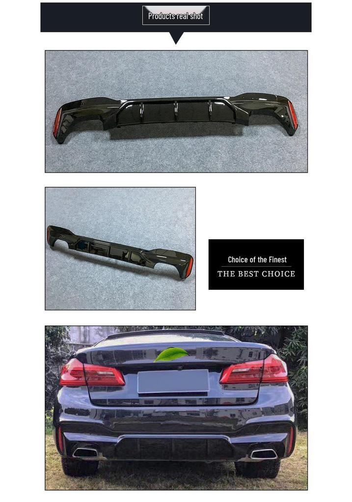 Compatible with BMW 5 Series G30/G38 Rear Lip: M5 Style Body Kit Diffuser (2018-2025).