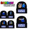 Roblox Friends Rainbow Black Knitted Cap Printed Hat Warm Men Women Gift Xmas
