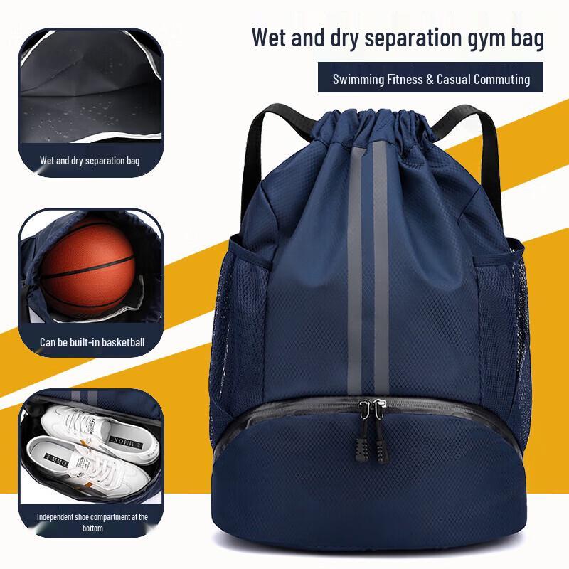 VICTORIATOURIST Dry Wet Separation Sports Drawstring Backpack