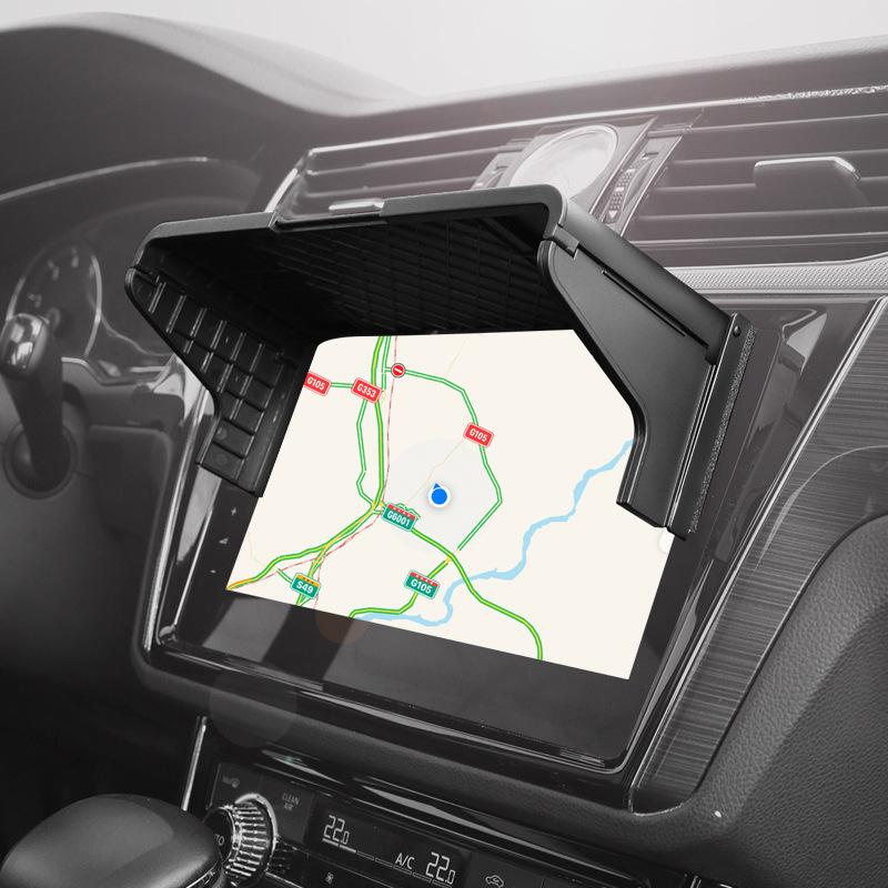 GPS Anti-Glare Shield 7-12 Inch Car GPS Navigation Sun Shade Interior Accessories Display Screen Visor Car Auto Accessories
