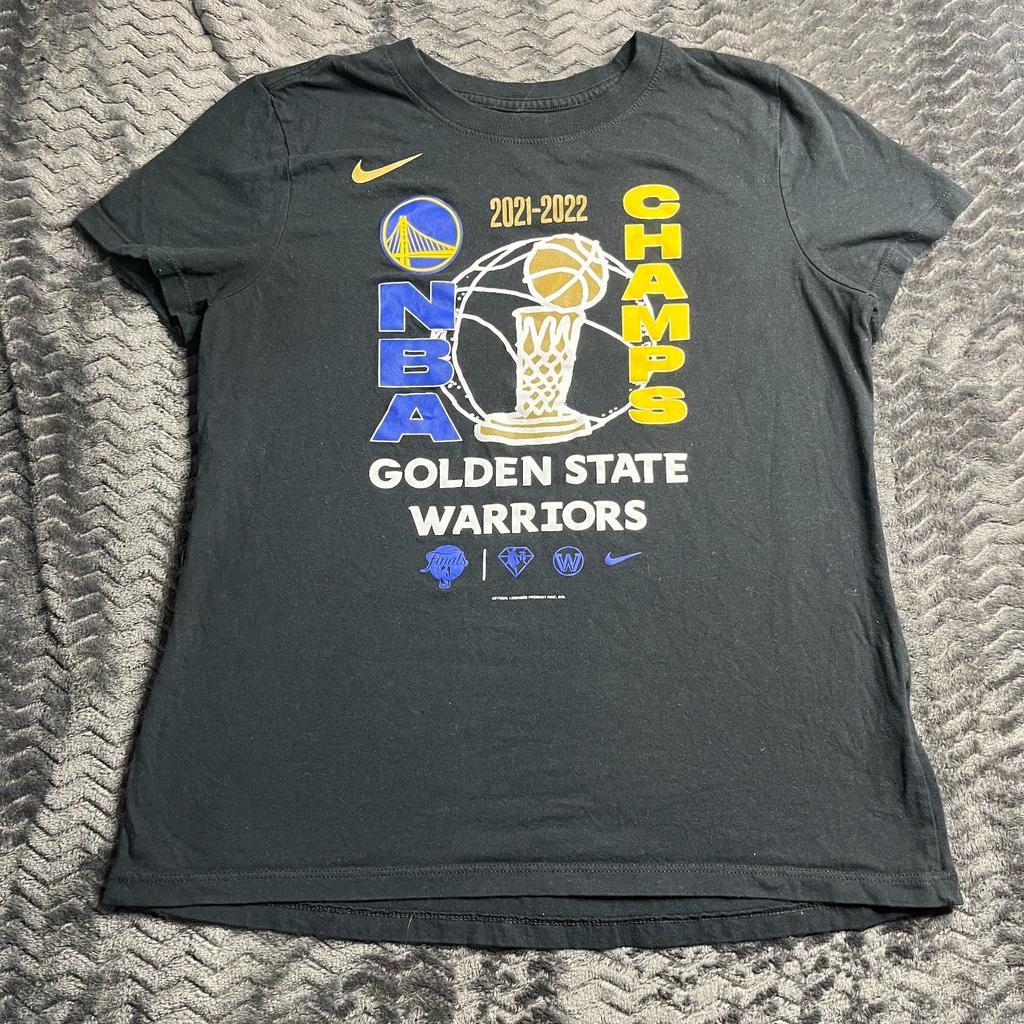 Golden State Warriors Campioni Finali NBA 2022 Maglietta da Donna Med Regalo Maglietta per Fan