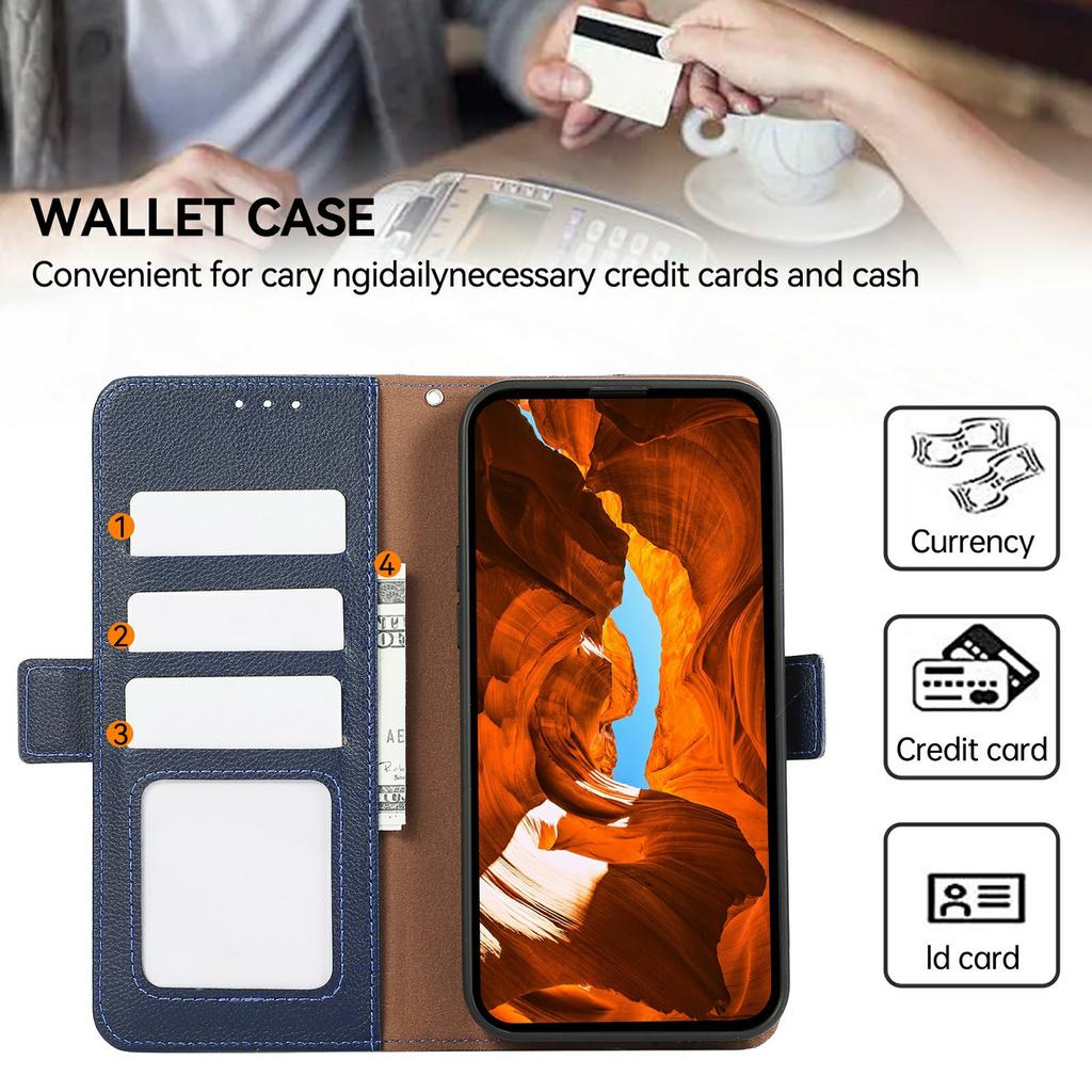 ABEEL For Xiaomi Redmi Note 15 Pro 5G (Global) Case Litchi Texture Leather RFID Blocking Phone Cover