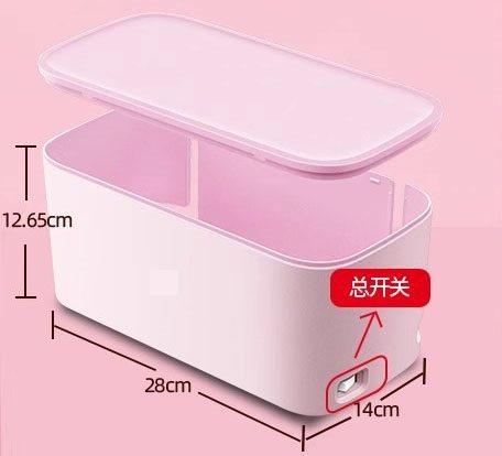 

1pcs Socket storage box, multi slot socket board with cables, household multifunctional desktop wiring box, power junction board