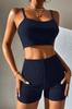Women's Fashion New Nightgown Women's Camisole Nightgown Set with Black Shorts