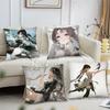 Jianxin Anime Game W-Wuthering Waves Pillow Case Square Pillow Bedroom Sofa Leisure ComfortCar Living Room Home Decoration 40X40