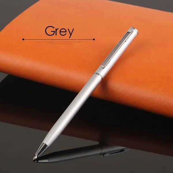 2 Twist Ballpoint Pens Classic Metal Business Administration Office School Stationery Retractable Smooth Writing Signature Pen