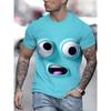 Funny Smiling Face Graphic T Shirts Harajuku Fashion Men's Clothing  Streetwear Smile Man T-Shirt Y2k Unisex Tee Tops