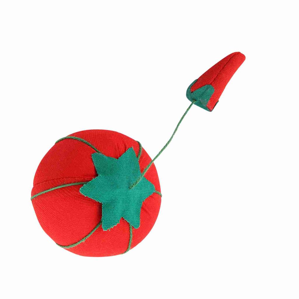 2er Set Niedliche Tomatenballform Nadelnadelkissen Nadelkissenhalter Handarbeitszubehör
