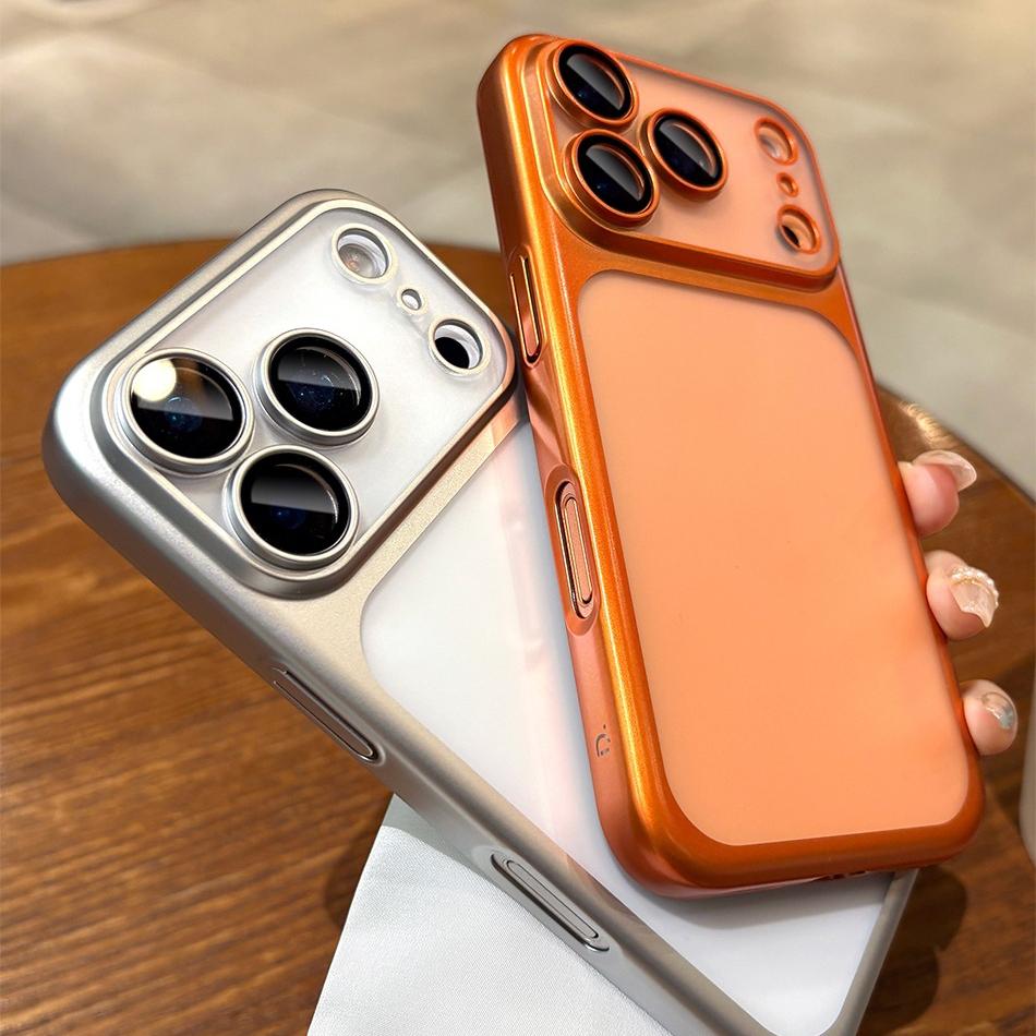 Plating Matte Hard PC Slim Case for For Iphone 1 16 17 Pro Max Air Camera Protector Shockproof Ultra Thin Cover for For Iphone 17Pro