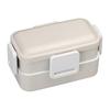 Skater Lunch Box, 2 Tiers, 600ml, Women's, Made In Japan, Dome-shaped Lid for Fluffy Filling, Lunch Box, Dishwasher Safe, Microwave Safe, Dull Gray