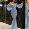 Damen Bankett Abend Temperament Freizeitkleid Langarm Mittellang Knielang Streusel Kleider
