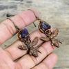 African Amethyst Rough Earring Electroformed Copper Earrings Honey Bee Earring Handmade Jewelry Wedding Gifts Very Pretty Gemstone Earrings