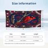 Floral Garden Theme Beach Towel Personalized Custom Name & Text Soft Quick Dry Beach Towel for Swimming Travel