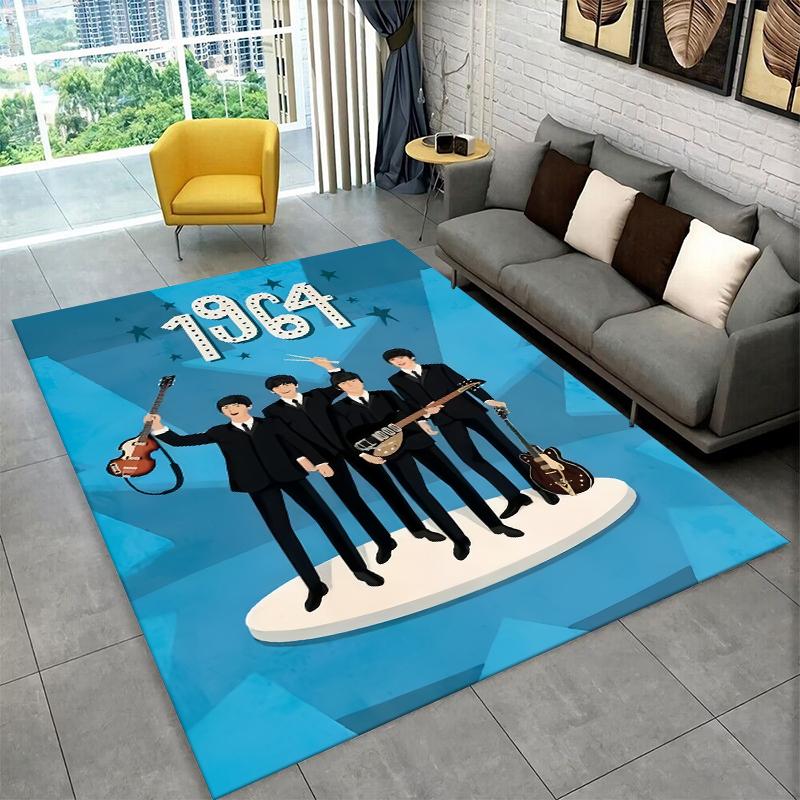 

Ковер-звезда B-Beatles Rock Band для игровой комнаты, спальни, гостиной, дивана, домашнего декора, детский нескользящий коврик для игровой зоны 40x60cm
