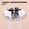 Lace Ruffle Cat Collar Collar, Elegant Pet Bandana Bib with Bow Knot, Retro Puppy Formal Neckwear Cute Princess for Cats Small Dogs Wedding