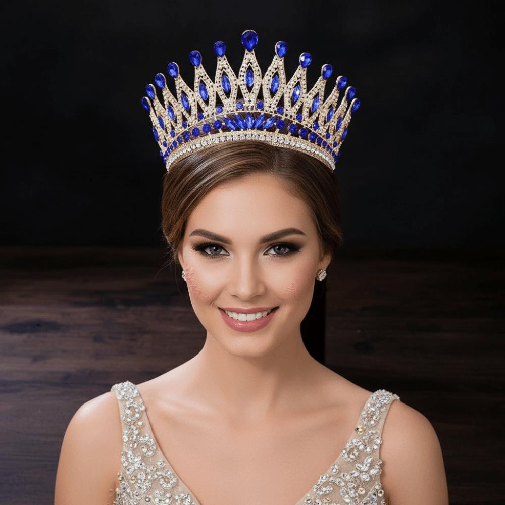 Antike Bronze Barockkrone Elegante Antike Griechische Tiara Exquisite Königinnen Tiara Krone Party