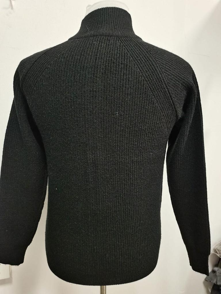 Men's Autumn Winter Korean Slim Fit Thick Knitwear Cardigan Jacket with Long Sleeves and Zipper