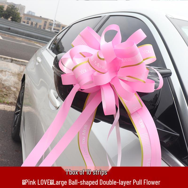 Large Wedding Car Ribbon Decoration for Bridal Team