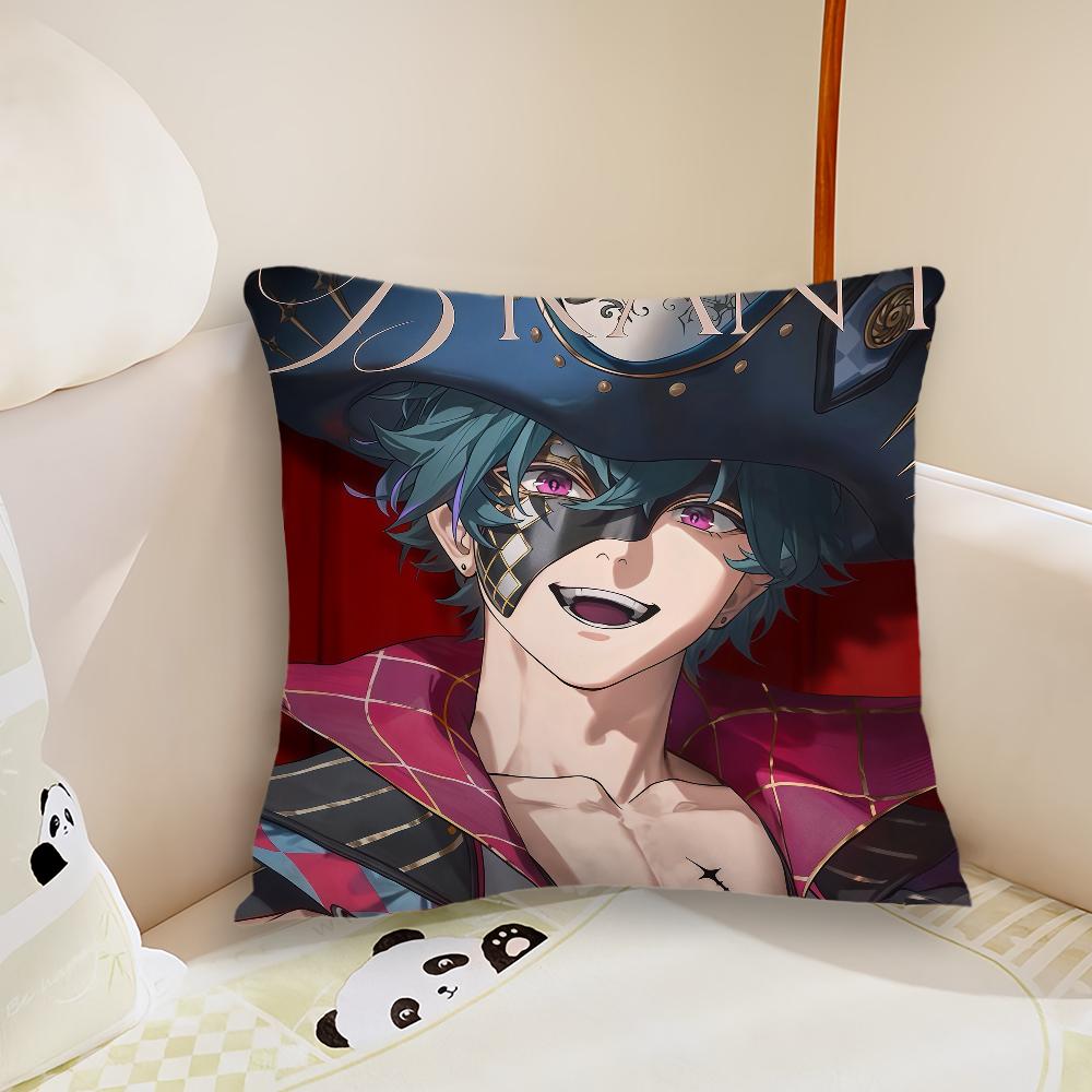 Wuthering Waves Rinascita Cushion Cover Pillow Case Plush Fabric Soft Double Sided Print Sofa Cushion Cover Throw Pillow Covers