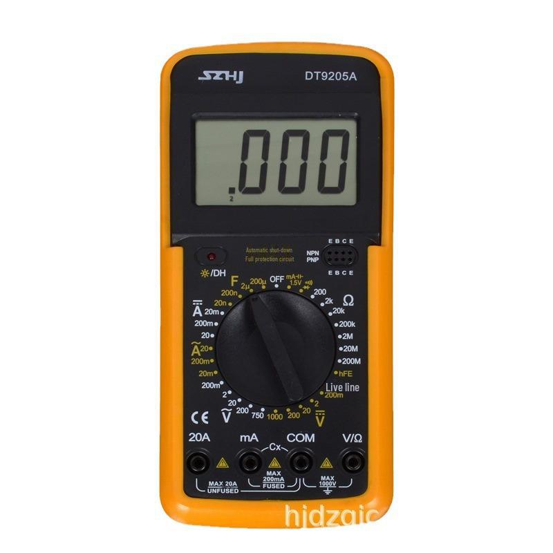 High-Precision DT9205A Digital Handheld Multimeter