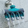 3/4 Inch 4 Way Hose Connector Splitter Adjustable Zinc Alloy Garden Irrigation Splitters Corrosion Resistant