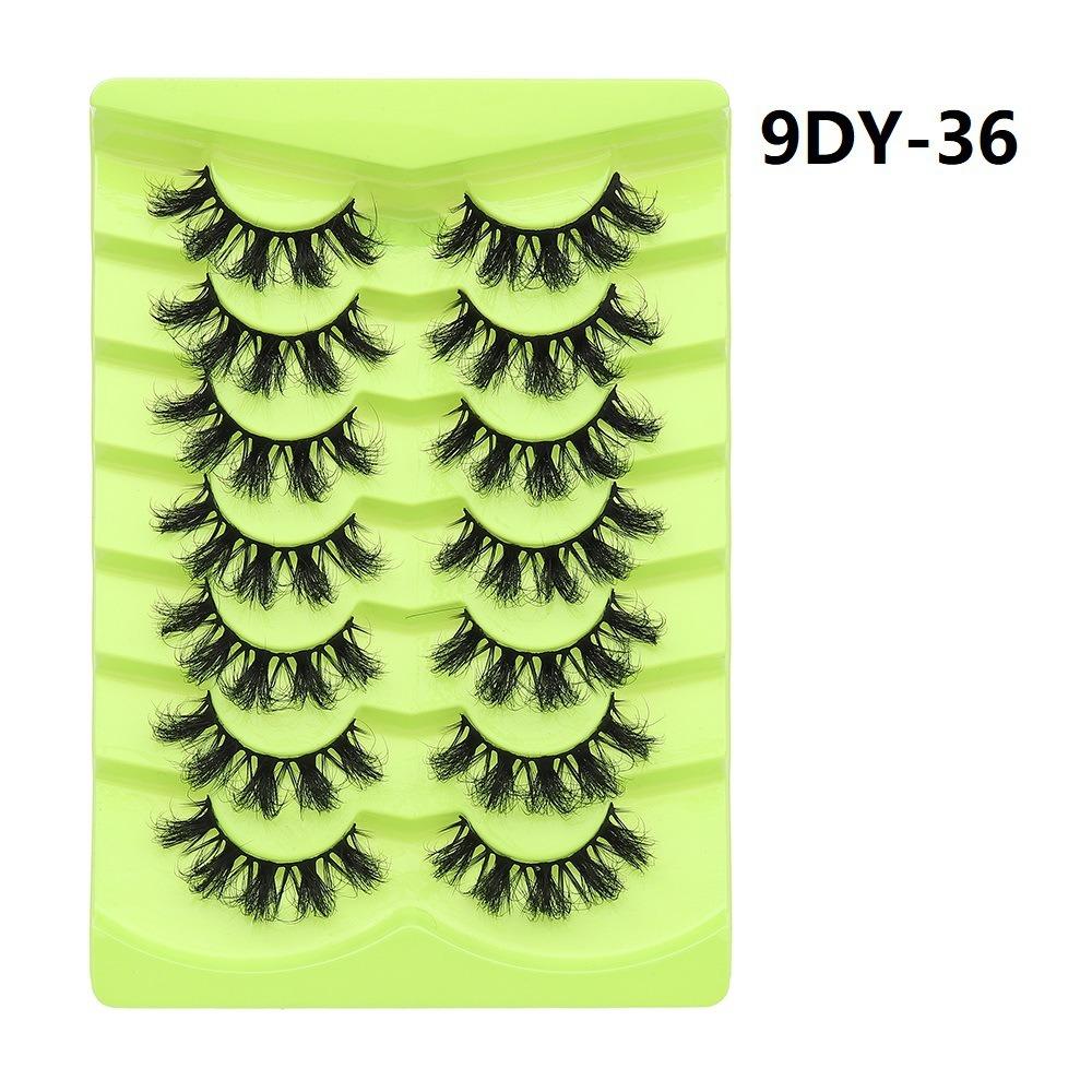 7 Pairs Natural Long False Eyelashes Thick Fluffy Lashes 3D Mink Lashes  Cosmetic Tool