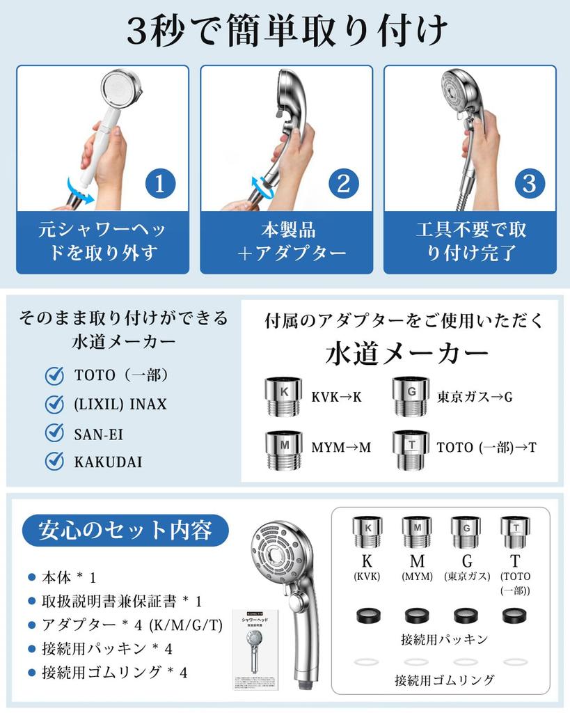 RUNCTY Shower Head Micro-Nano Bubble [6-Stage Water Flow, Ultra-Fine Bubbles Penetrate Deep into Skin, High Cleansing and Ultra Water Saving] Mist Sho