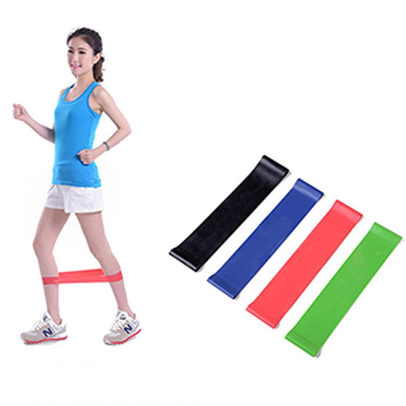 Unisex Stretch Fitness Elastic Latex Strap Exercise Workout Resistance Training Bands Leg Arm and Waist
