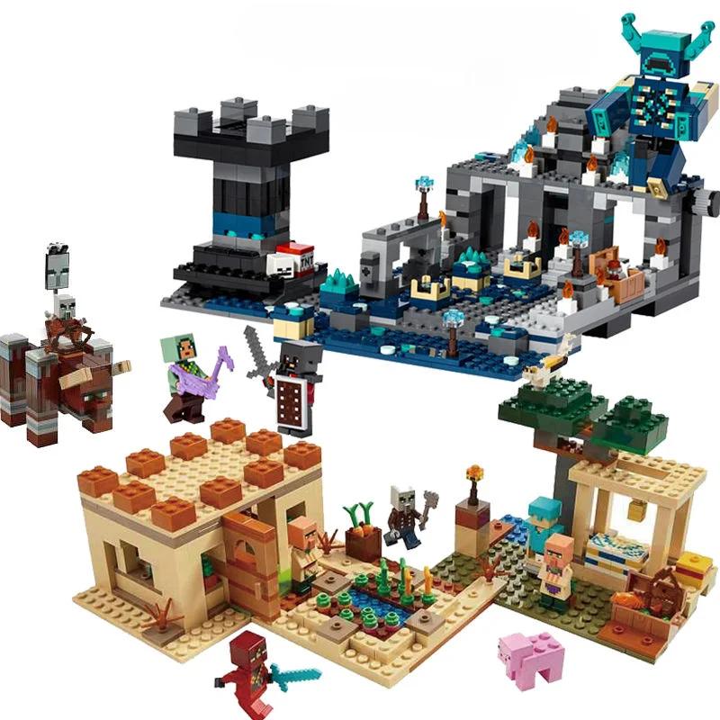 My Worlds Cross Whistle The Sword Outpost Compatible 21246 Dark World Building Brick Model Building Toy Kids Birthday Gift Toys